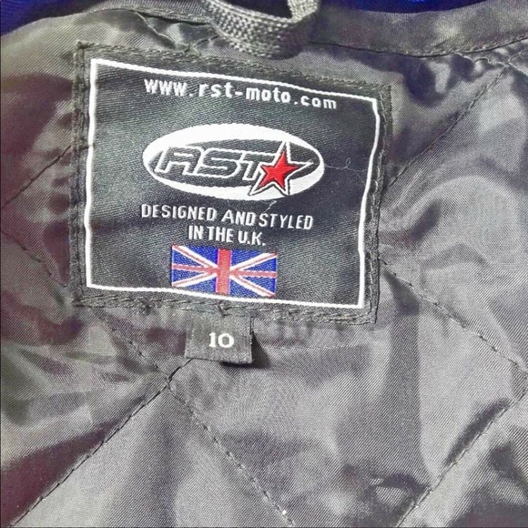 RST Womens Size 10 Motorcycle Jacket Blue Armour - Picture 4 of 4